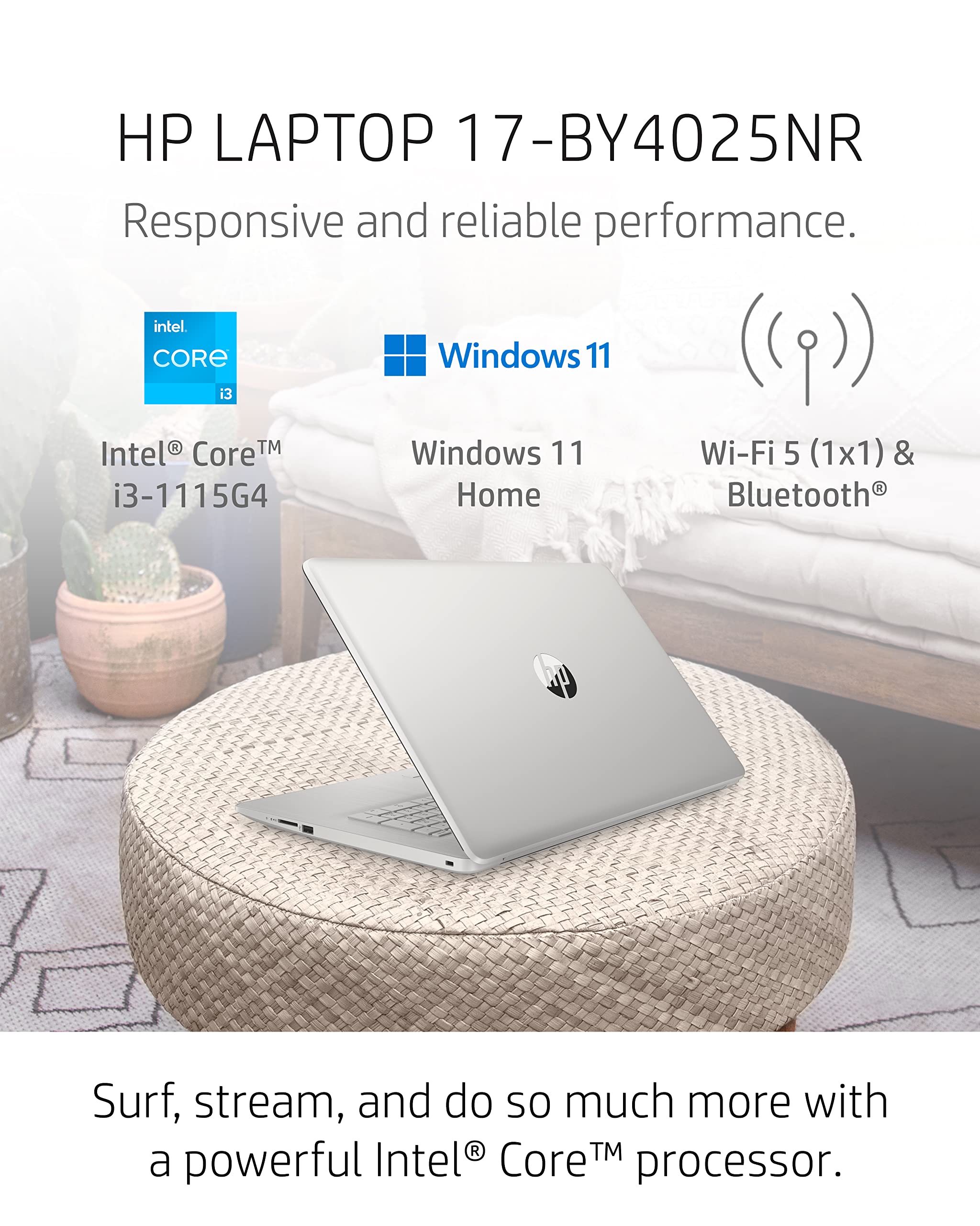 Foto 4 pulgar | Laptop Hp 17 Laptop Pc Intel Core De 11.a Generación, 4 Gb De Ram, 256 Gb, Ssd - Venta Internacional.