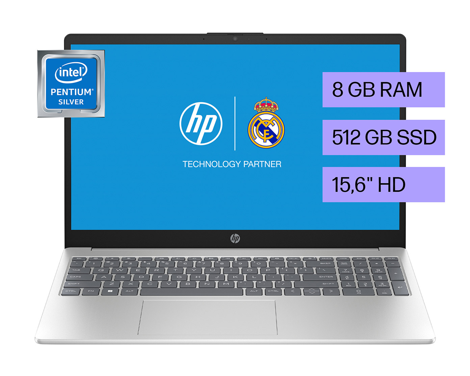 Foto 2 pulgar | Laptop Hp 15-fd0037la, Windows 11 Home Single Language, 15.6'', 8gb Ram, 512gb Ssd, Hd