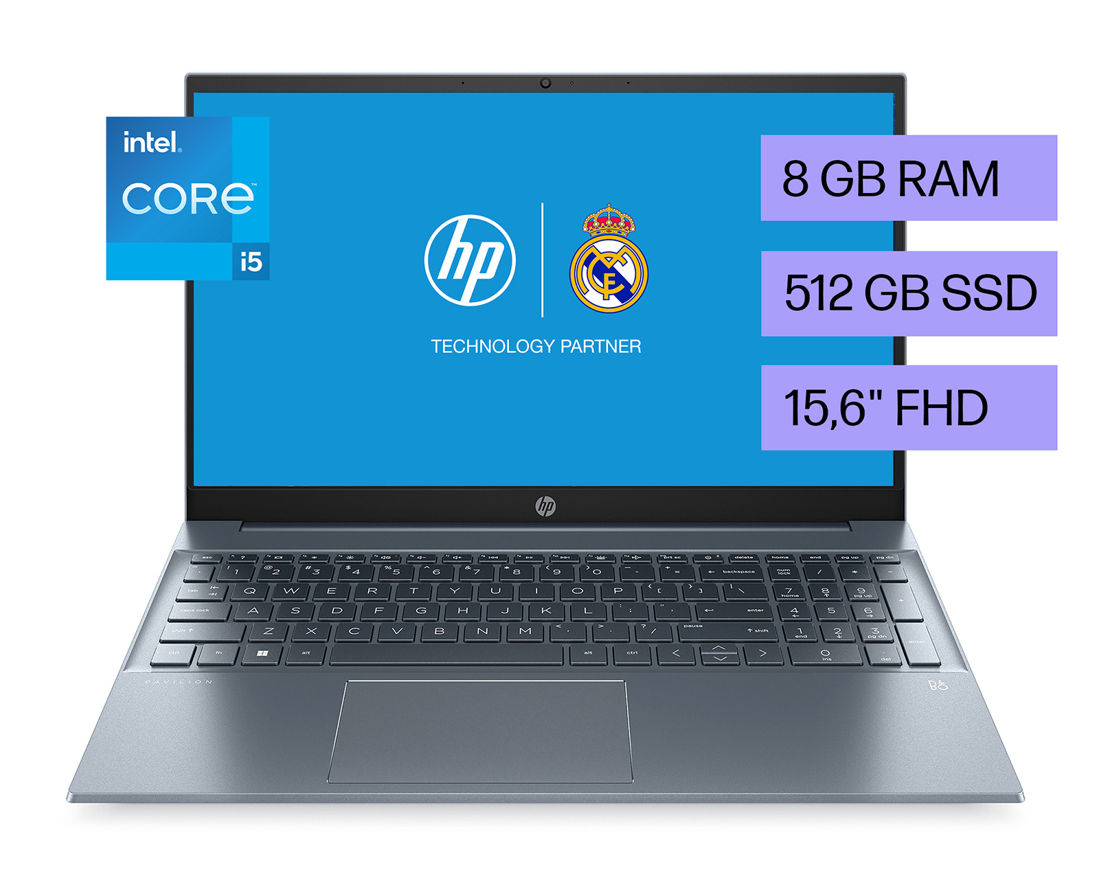 Laptop Hp Pavilion 15-eg2524la, Windows 11 Home Single Language, 15.6'', Intel  Core™ I5, 8gb Ram, 512gb Ssd, Fhd