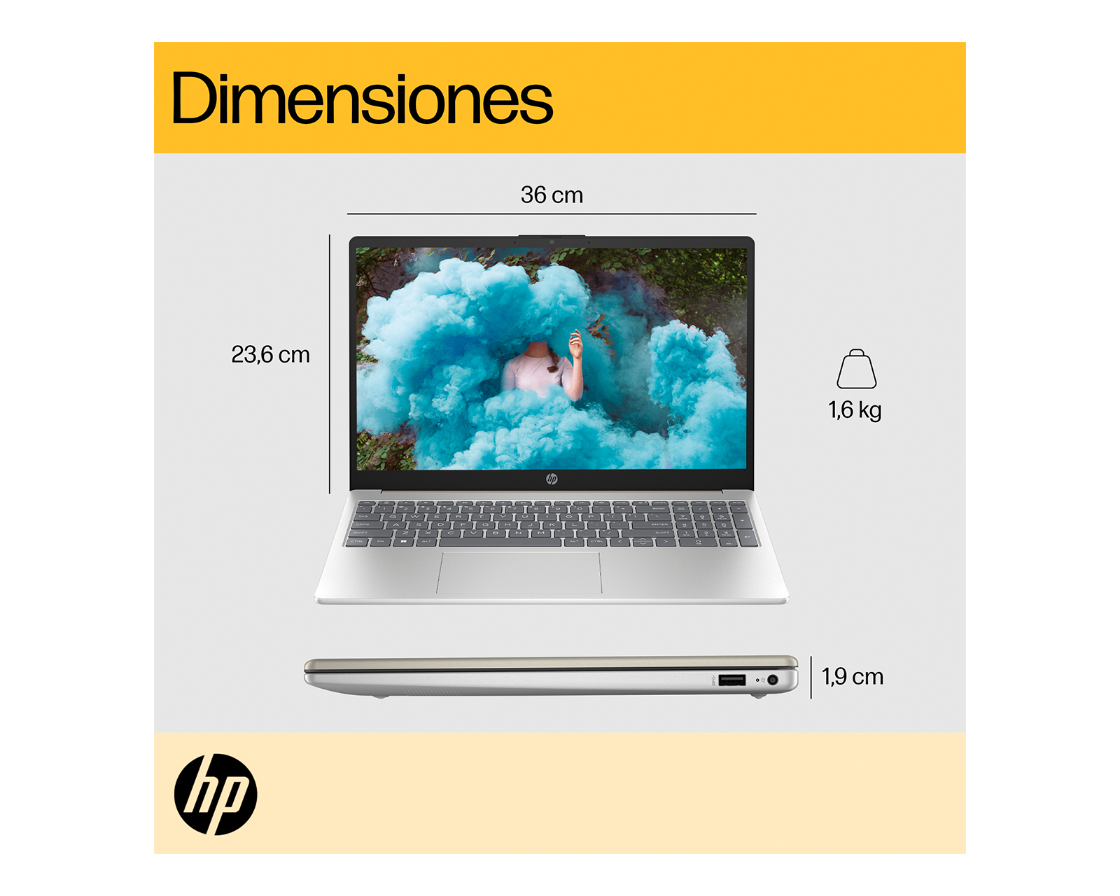 Foto 7 pulgar | Laptop Hp 15-fc0043la, Windows 11 Home Single Language, 15.6'', Amd Ryzen™ 3, 8gb Ram, 512gb Ssd, Fhd