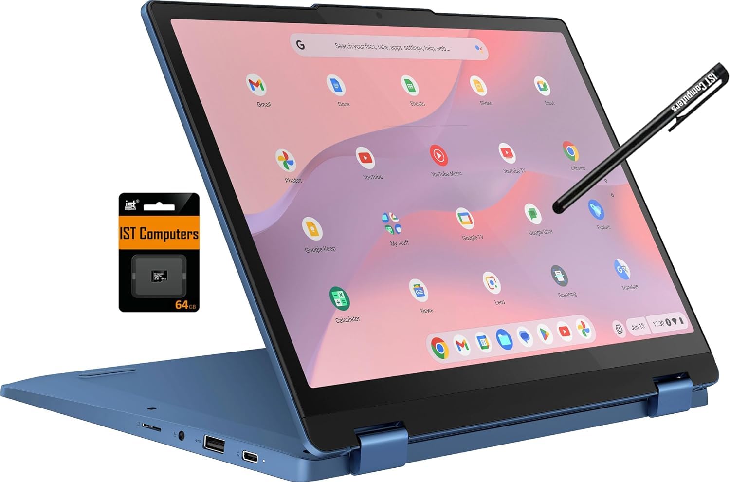 Ordenador Portátil Lenovo Flex 3 3i Chromebook 12,2 Pulgadas, 4 Gb De Ram, 128 Gb, Azul - Venta Internacional.