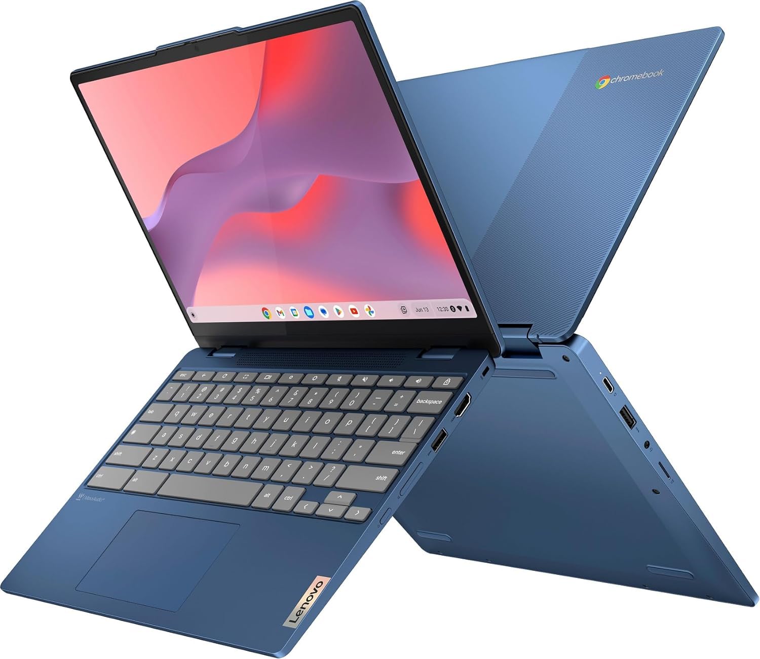 Foto 4 | Ordenador Portátil Lenovo Flex 3 3i Chromebook 12,2 Pulgadas, 4 Gb De Ram, 128 Gb, Azul - Venta Internacional.