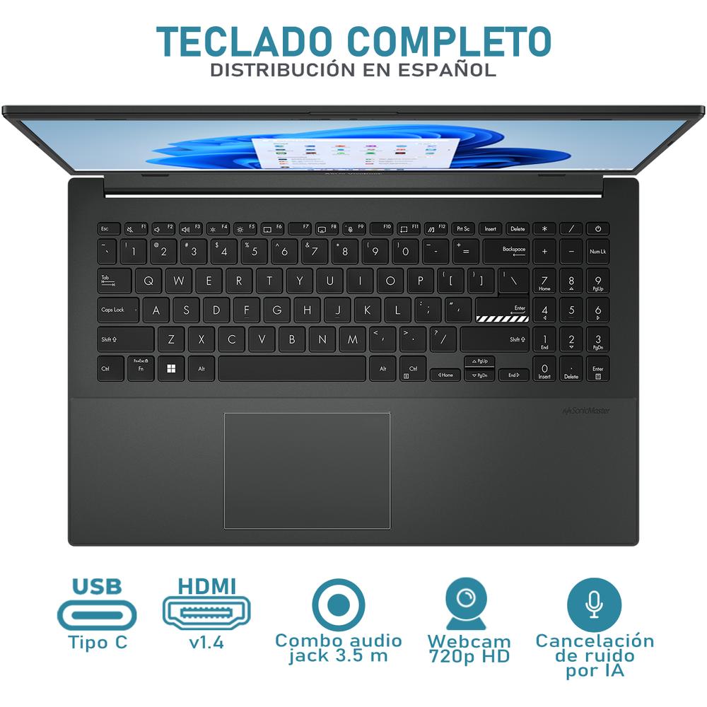 Foto 5 pulgar | Laptop Asus Vivobook Go 15 Intel Core I3 N305 8gb Ram 512gb Ssd 15.6'' Windows 11 Home Teclado En Español + Mouse Dxt