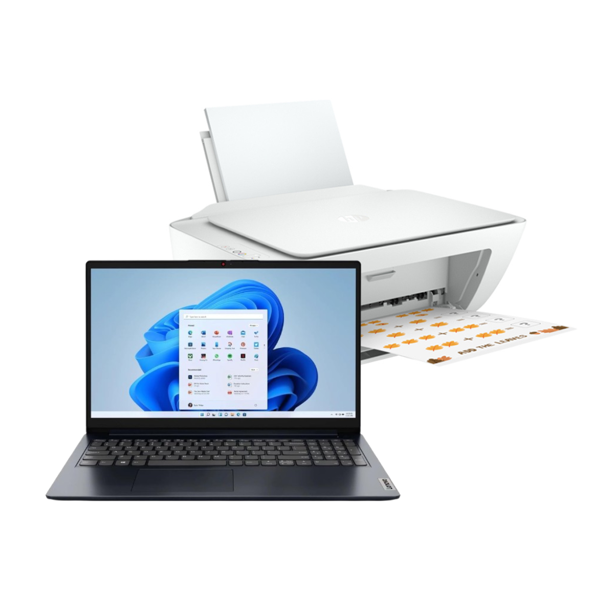 Foto 2 pulgar | Laptop Lenovo Ideapad 1 15amn7 Amd Ryzen 3-7320u 8gb 256gb Ssd Fhd W11h Gris + Impresora Hp
