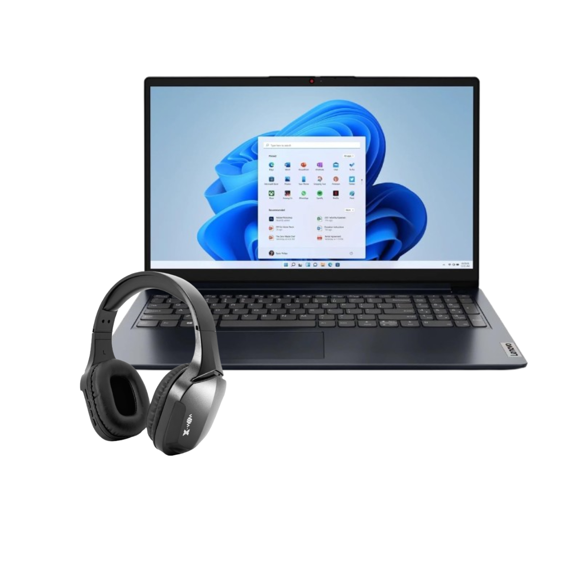 Foto 2 pulgar | Laptop Lenovo Ideapad 1 15amn7 Amd Ryzen 3-7320u 8gb 256gb Ssd Fhd W11h Gris + Audifonos + Mochila