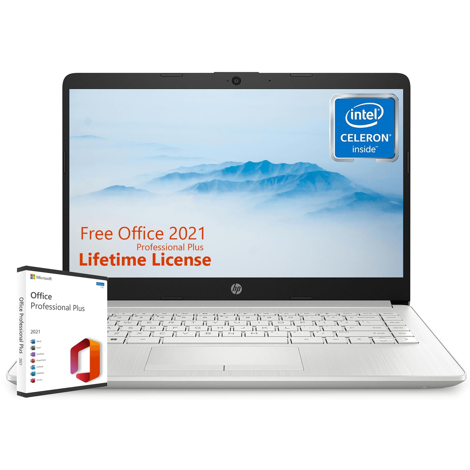 Foto 2 pulgar | Ordenador Portátil Hp Thin Everyday Office Lifetime Lisence De 14 Pulgadas, 8 Gb/64 Gb - Venta Internacional.