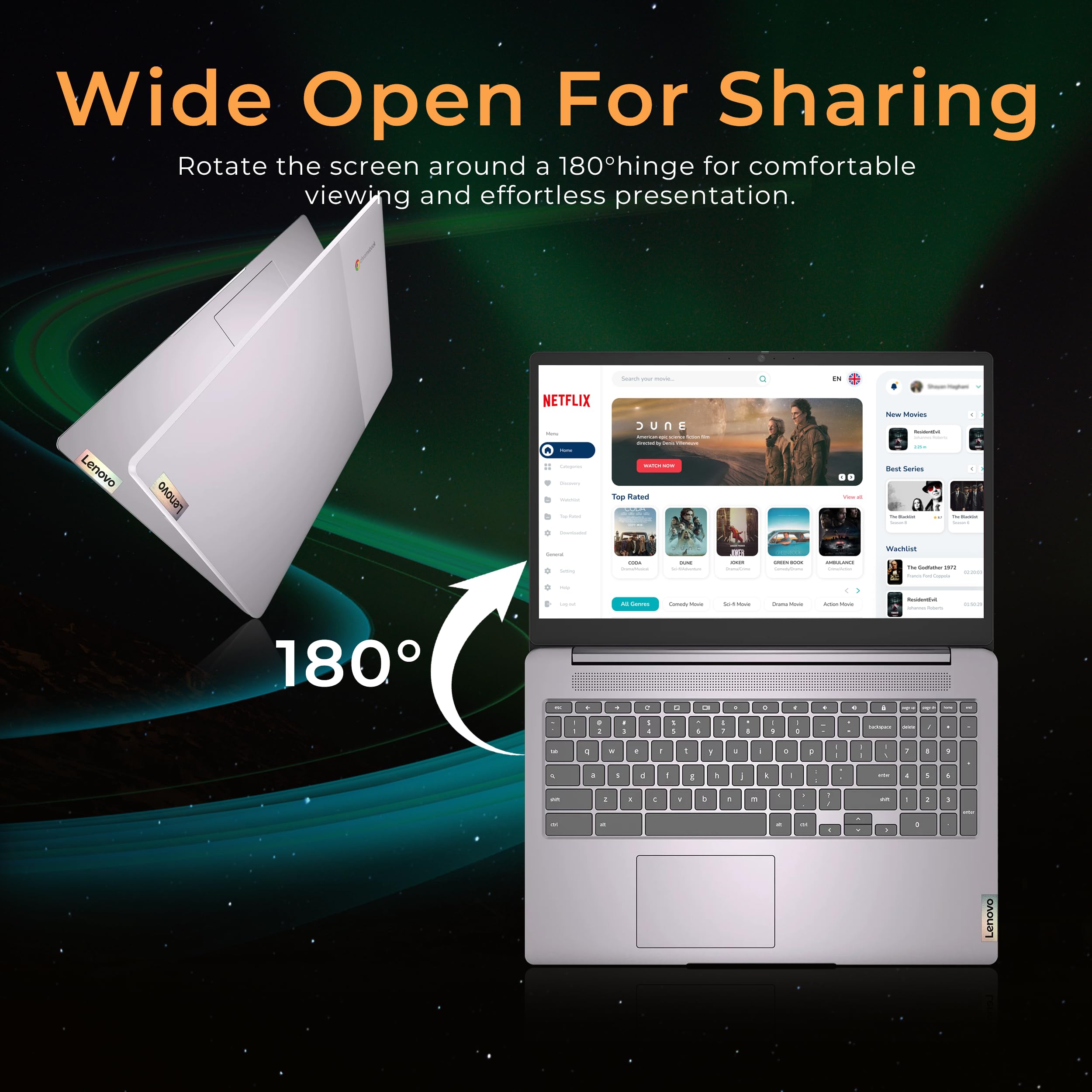 Foto 7 pulgar | Chromebook Lenovo Ideapad 3 15.6 Fhd Intel Celeron De 4 Gb/352 Gb - Venta Internacional.