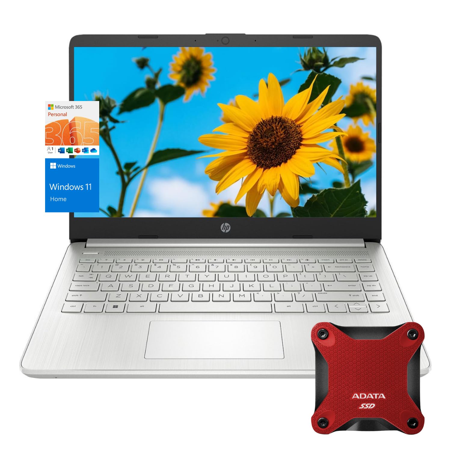 Ordenador Portátil Hp 14 Hd Display Intel Celeron 16 Gb Ram 640 Gb Plata - Venta Internacional.