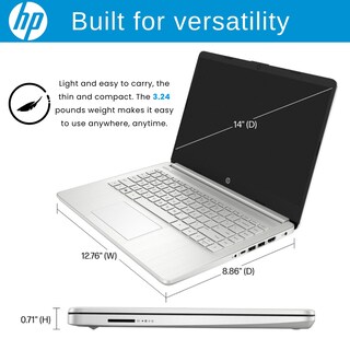 Foto 4 | Ordenador Portátil Hp 14 Hd Display Intel Celeron 16 Gb Ram 640 Gb Plata - Venta Internacional.