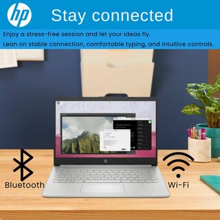 Foto 5 | Ordenador Portátil Hp 14 Hd Display Intel Celeron 16 Gb Ram 640 Gb Plata - Venta Internacional.