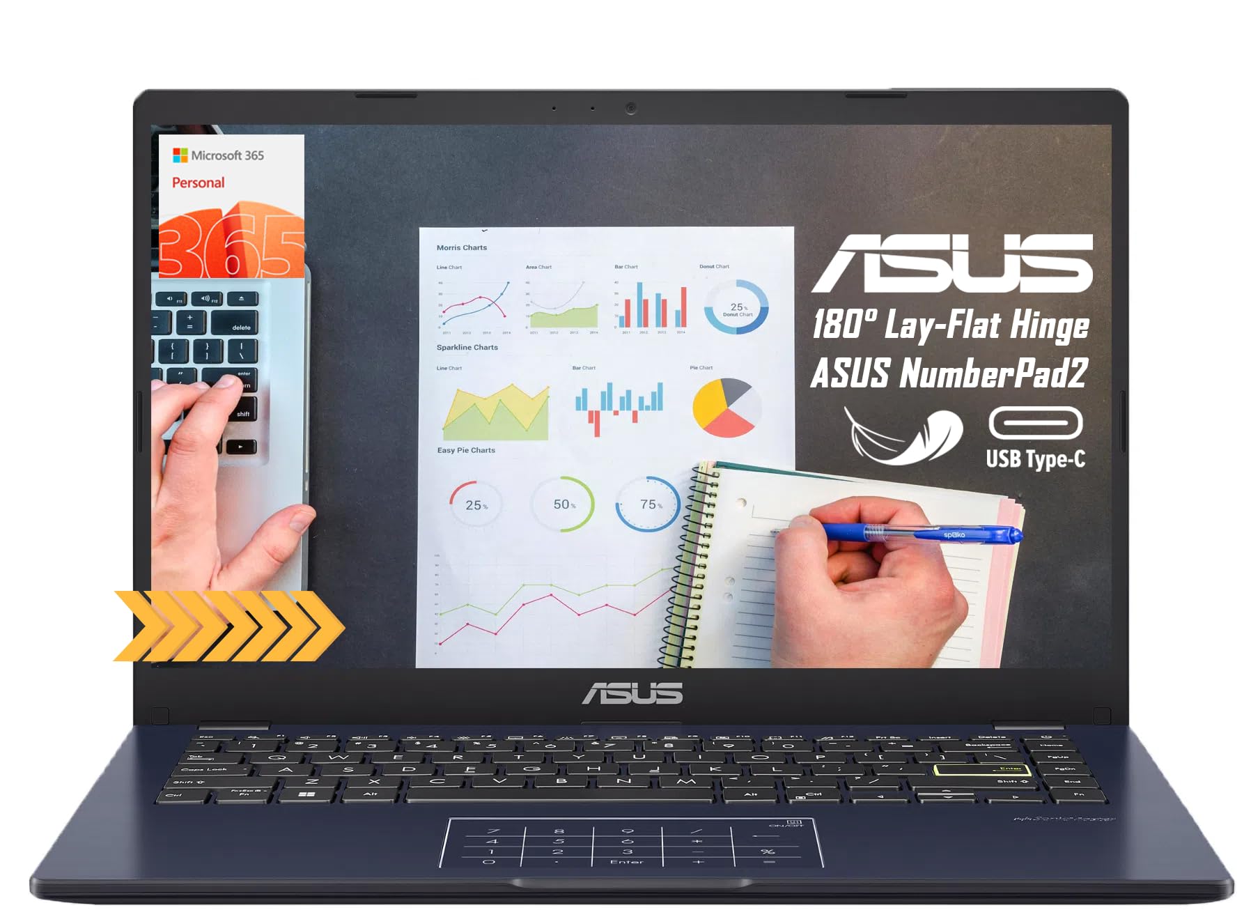 Ordenador Portátil Asus Vivobook Go 14 Fhd Intel Celeron N4020 De 4 Gb/256 Gb - Venta Internacional.