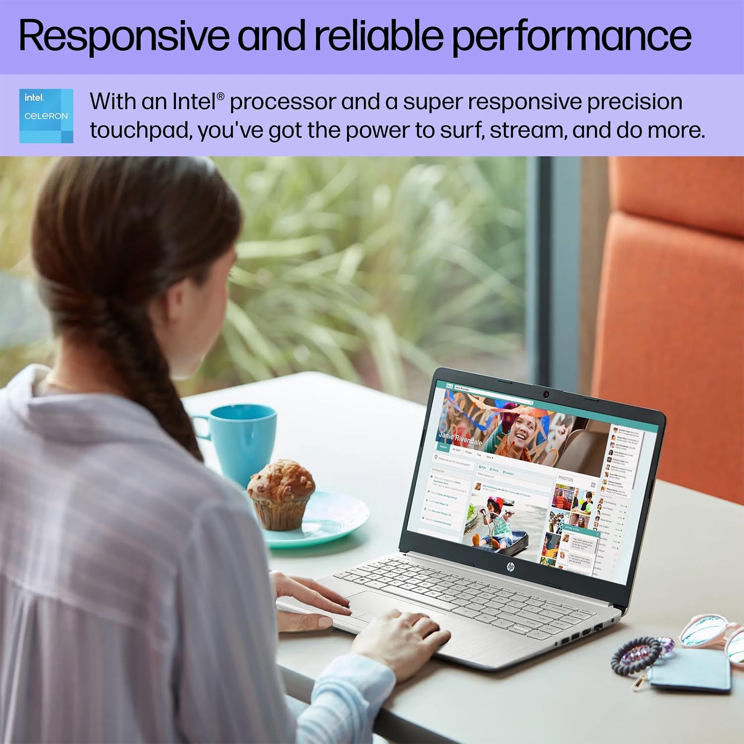 Foto 3 | Portátil Hp Portable 14'' Hd Intel Quad-core N4120 8 Gb Ram 64 Gb - Venta Internacional.