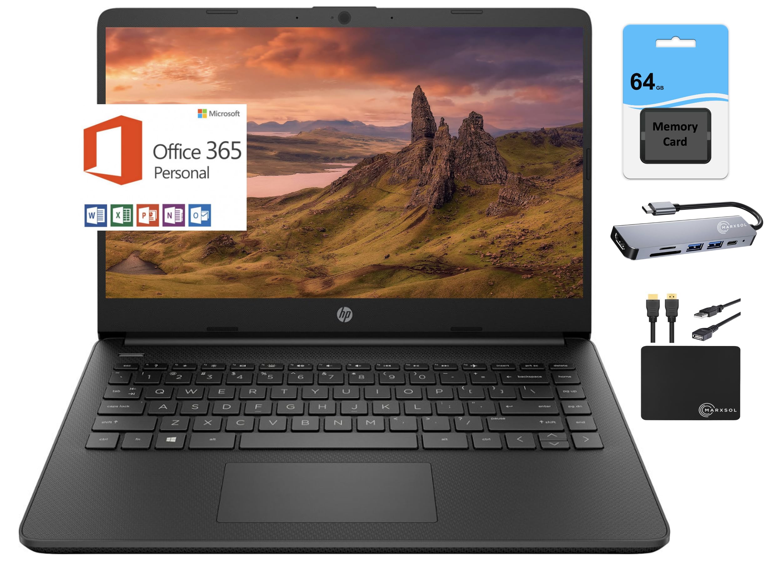 Foto 2 pulgar | Portátil Hp Más Nuevo 14 Hd 14 Pulgadas Intel N4120 4 Gb Ram 128 Gb Win11s - Venta Internacional.