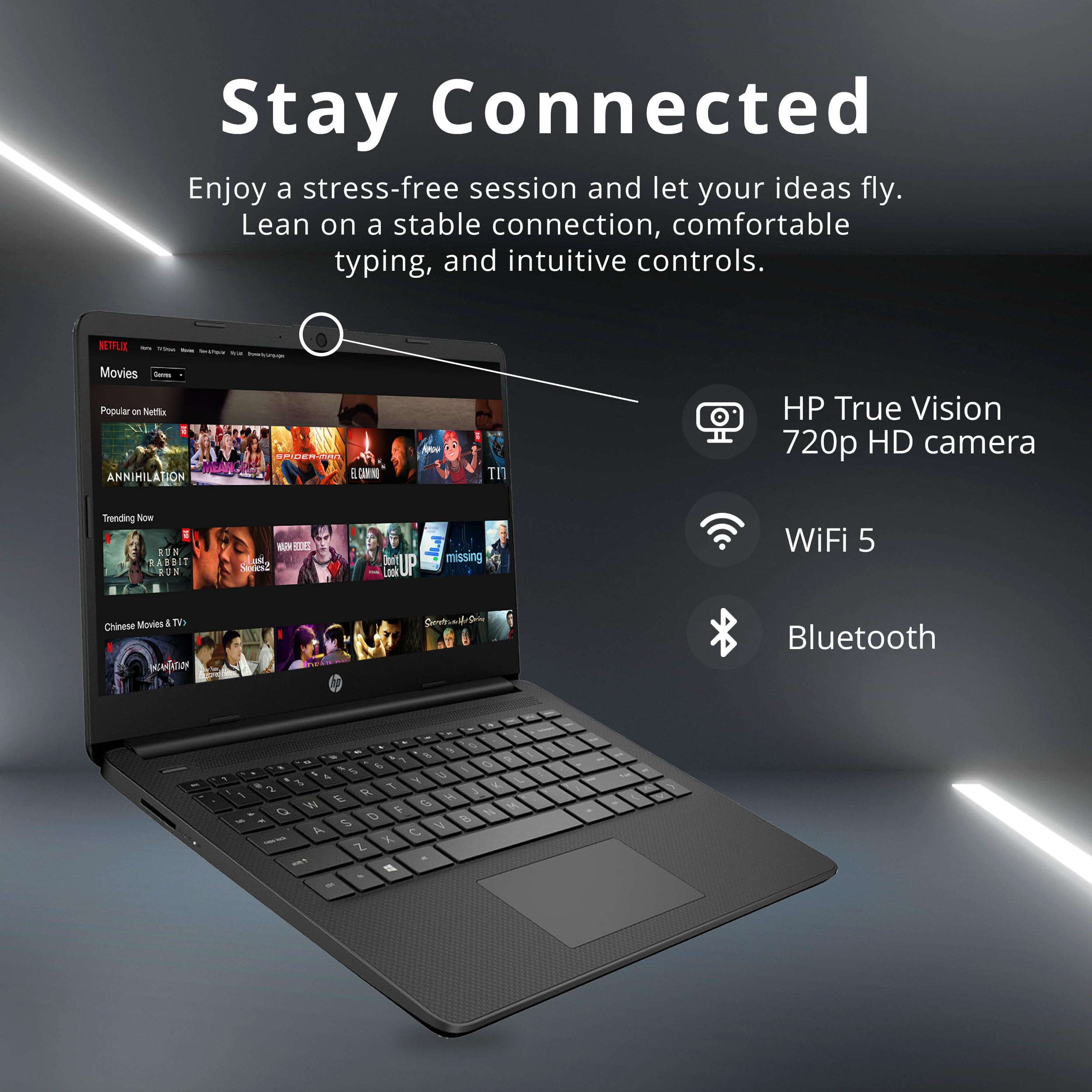 Foto 5 | Ordenador Portátil Hp Premium Stream 14 Hd Brightview De 4 Gb De Ram 64 Gb Emmc - Venta Internacional.