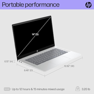 Foto 2 | Portátil Hp Chromebook 14 Pulgadas Fhd Intel N100 4 Gb Ram 64 Gb Emmc - Venta Internacional.