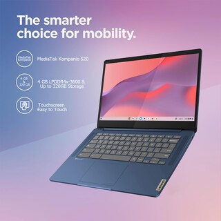 Foto 2 | Ordenador Portátil Lenovo Ideapad Slim 3 Chromebook De 14 Pulgadas, 4 Gb De Ram, 320 Gb - Venta Internacional.