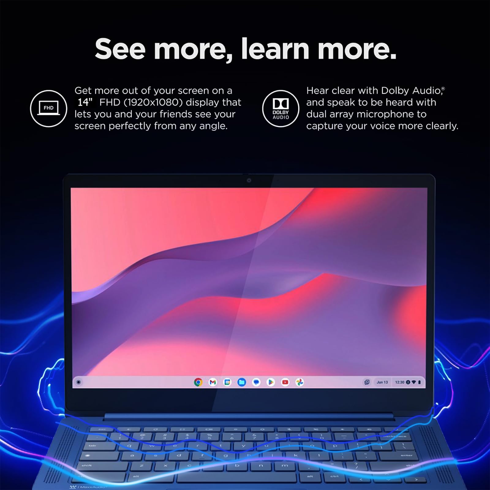 Foto 4 | Ordenador Portátil Lenovo Ideapad Slim 3 Chromebook De 14 Pulgadas, 4 Gb De Ram, 320 Gb - Venta Internacional.