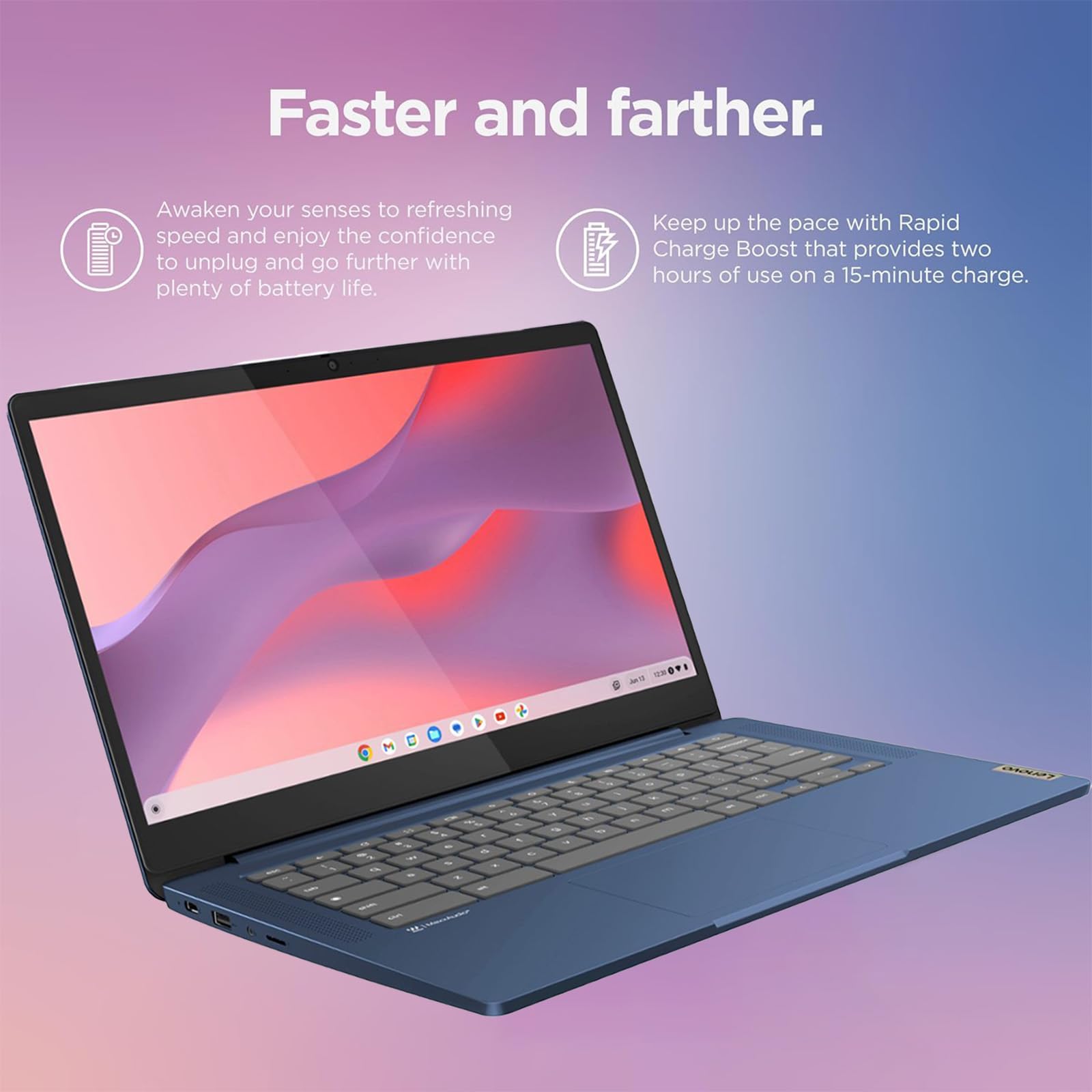Foto 6 pulgar | Ordenador Portátil Lenovo Ideapad Slim 3 Chromebook De 14 Pulgadas, 4 Gb De Ram, 320 Gb - Venta Internacional.