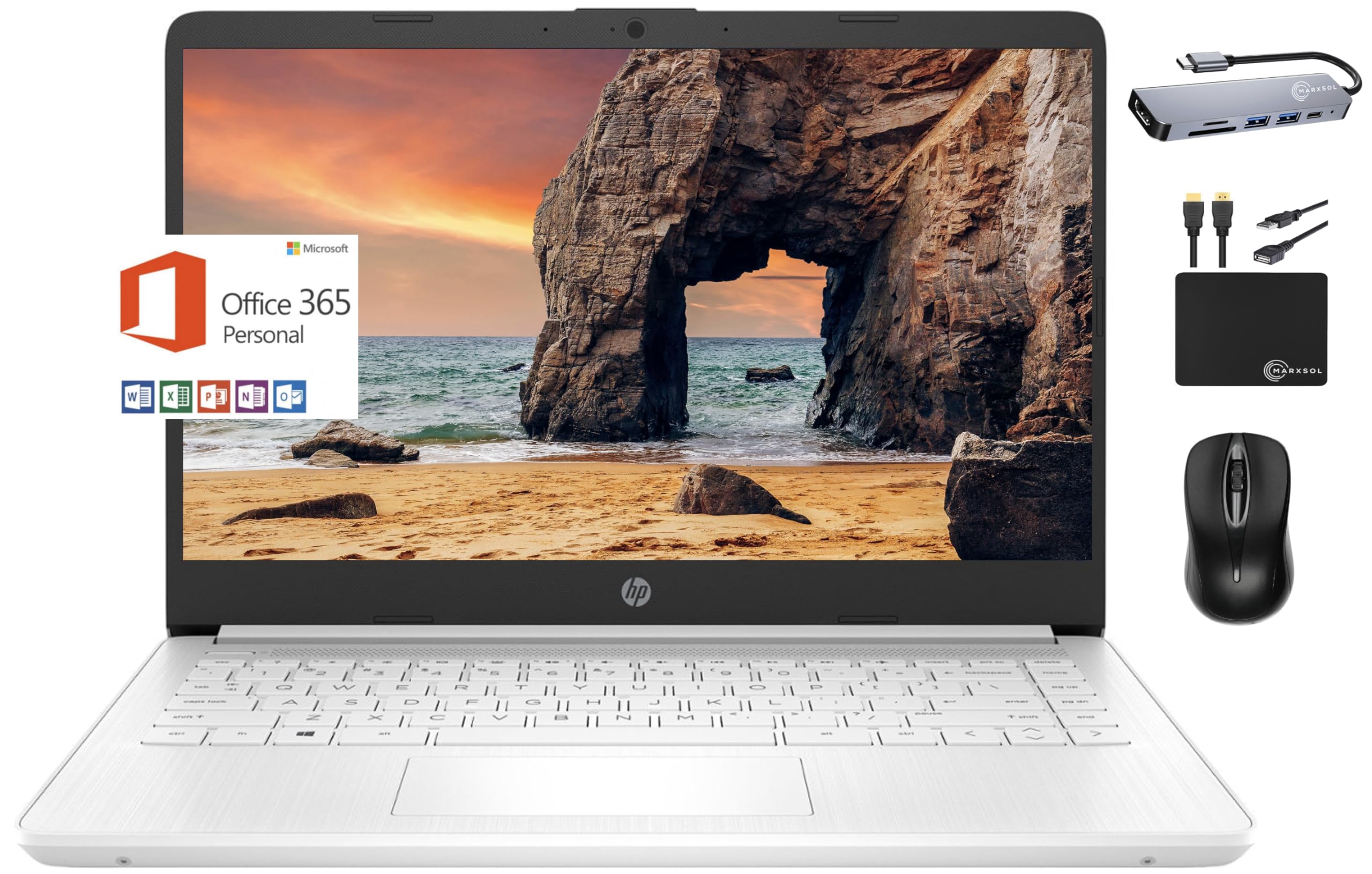 Laptop Hp 14 Hd 14'' Intel N4120 16 Gb Ram 320 Gb Win11 - Venta Internacional.