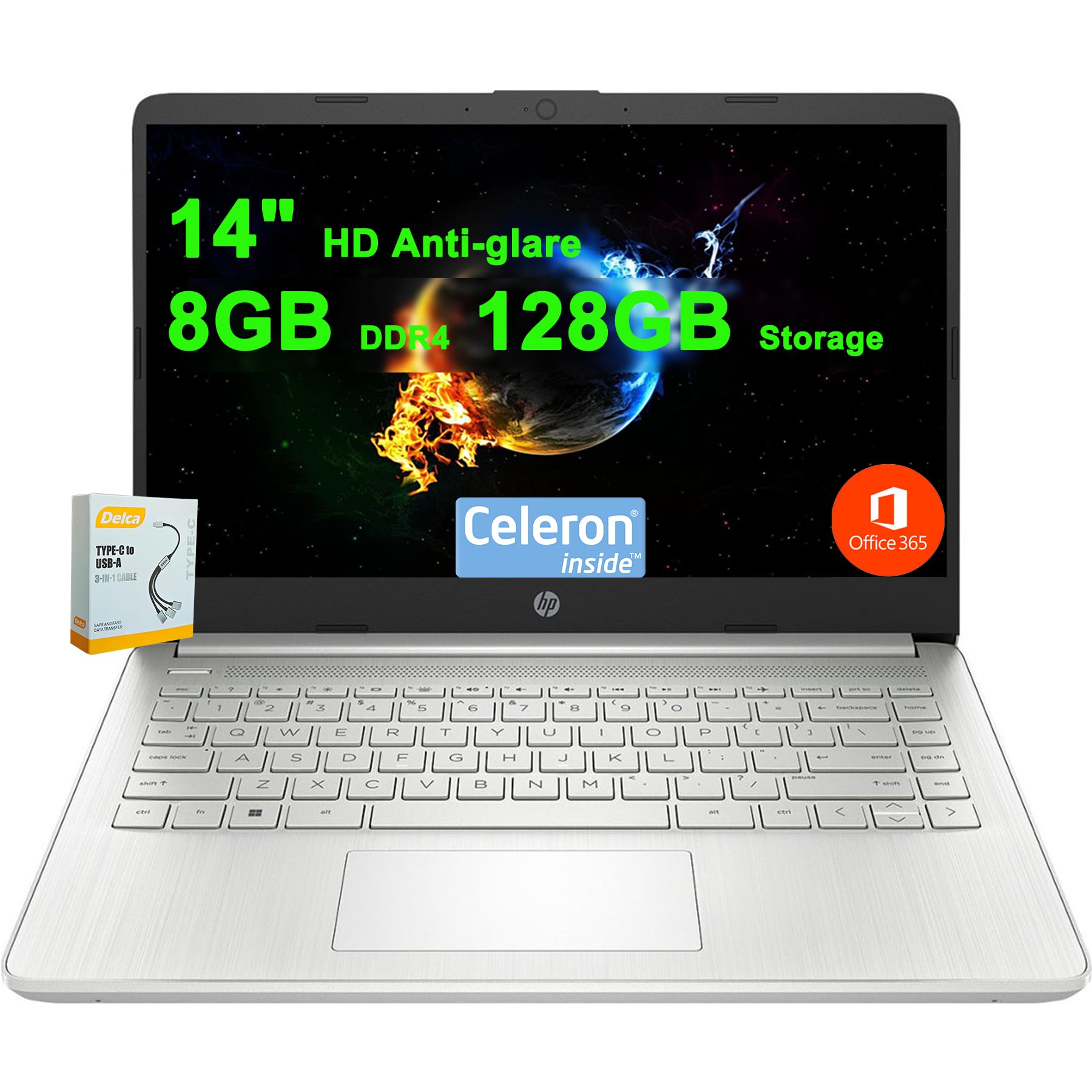 Portátil Hp 14 Portátil Business And Student 14 Hd 8gb 128gb - Venta Internacional.