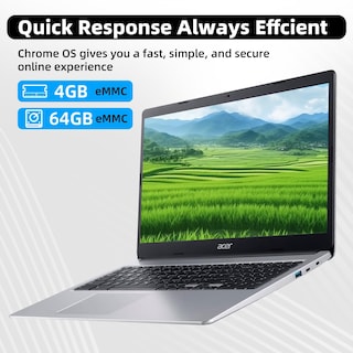 Foto 3 | Ordenador Portátil Acer Chromebook 315 2024 De 15,6 Pulgadas Intel Celeron De 4 Gb/64 Gb - Venta Internacional.