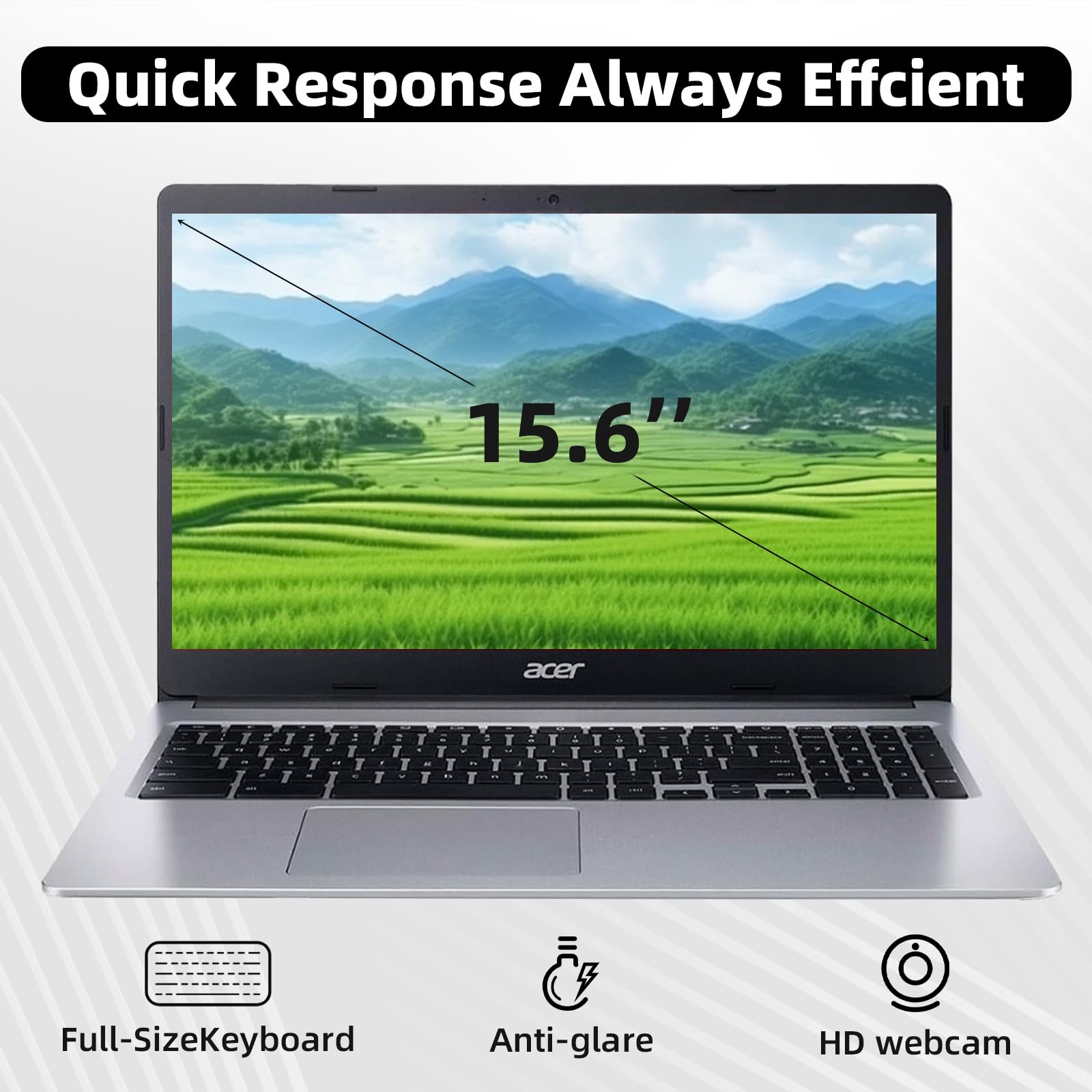 Foto 6 pulgar | Ordenador Portátil Acer Chromebook 315 2024 De 15,6 Pulgadas Intel Celeron De 4 Gb/64 Gb - Venta Internacional.