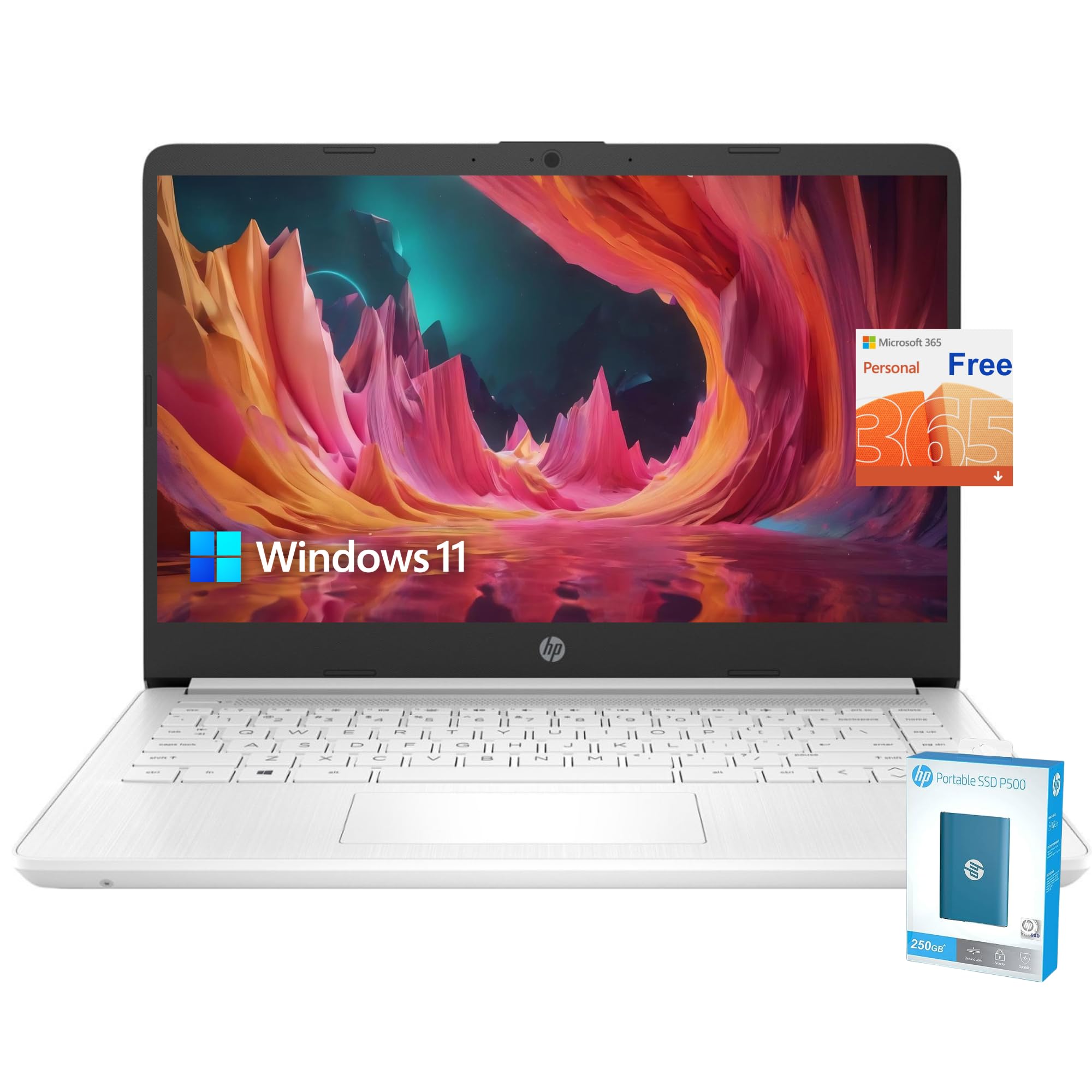 Ordenador Portátil Hp Stream 14 Hd 16 Gb Ram 64 Gb Ssd 11h Batería Win 11 - Venta Internacional.
