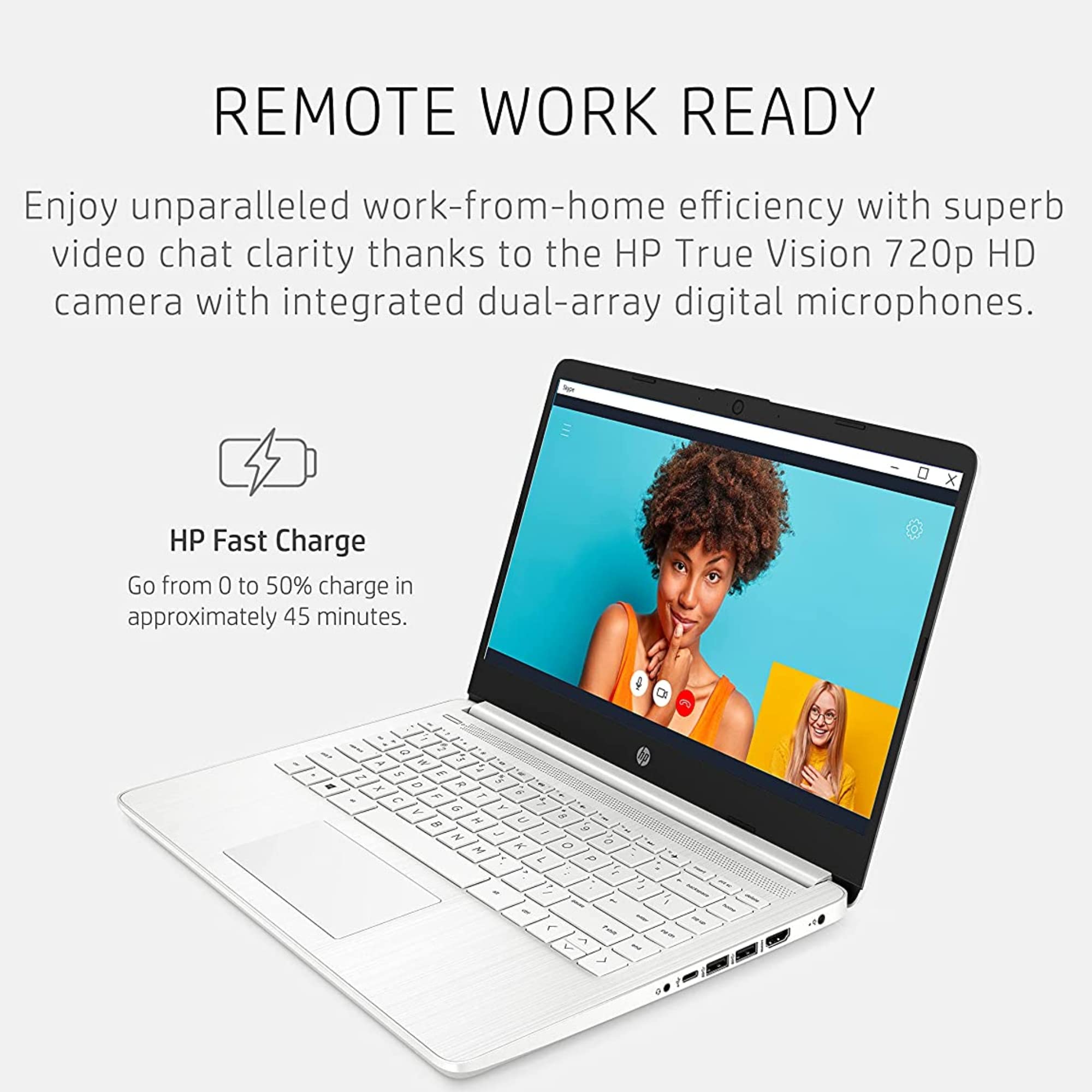 Foto 6 | Ordenador Portátil Hp Stream 14 Hd 16 Gb Ram 64 Gb Ssd 11h Batería Win 11 - Venta Internacional.