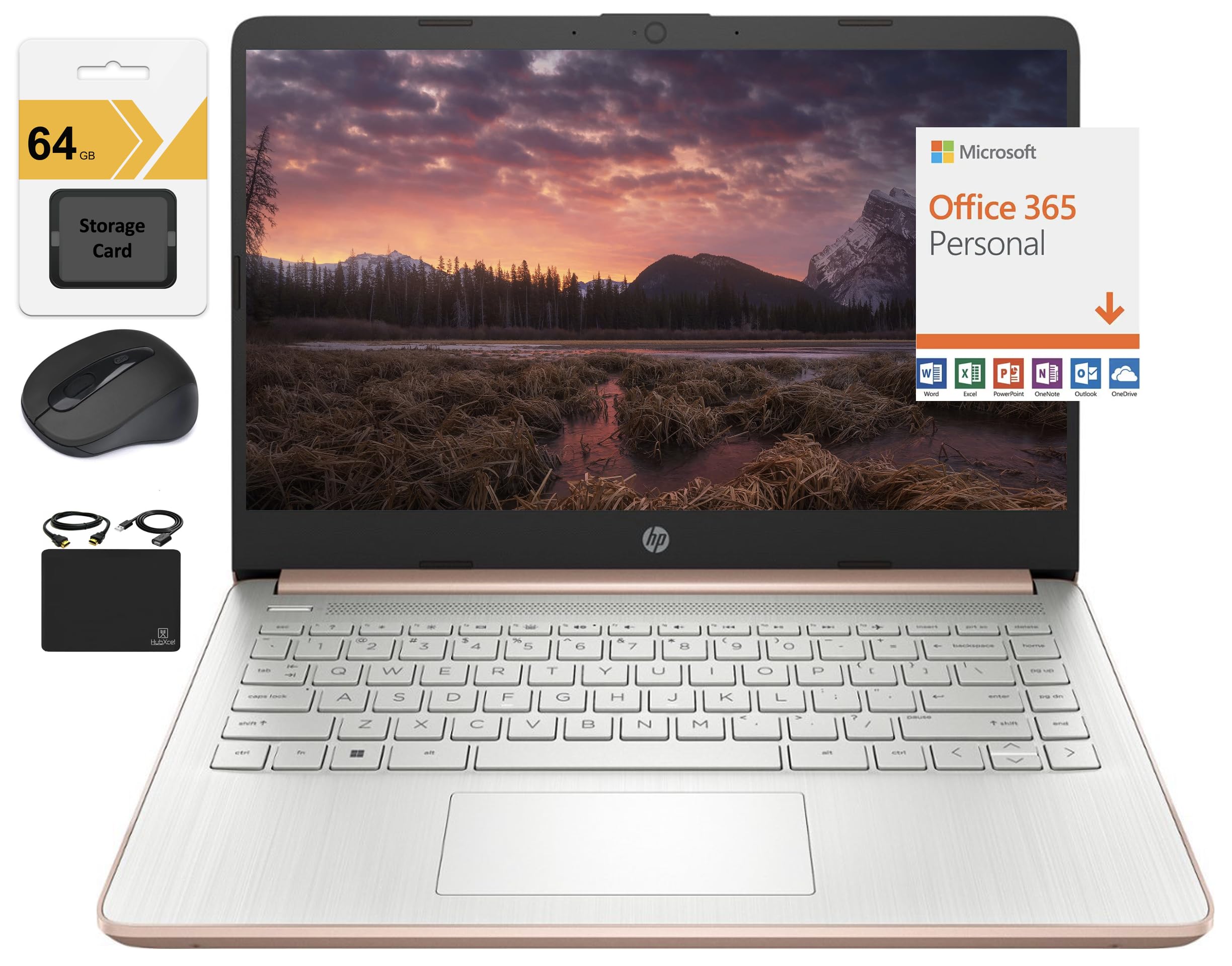 Foto 2 pulgar | Portátil Hp Más Nuevo, 14 Hd, Ultraligero, Delgado, 4 Gb De Ram, 128 Gb Ssd - Venta Internacional.
