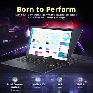 Foto 3 | Ordenador Portátil Asus 14 Fhd Intel Celeron N4500, 4 Gb De Ram, 224 Gb, Win 11 S - Venta Internacional.