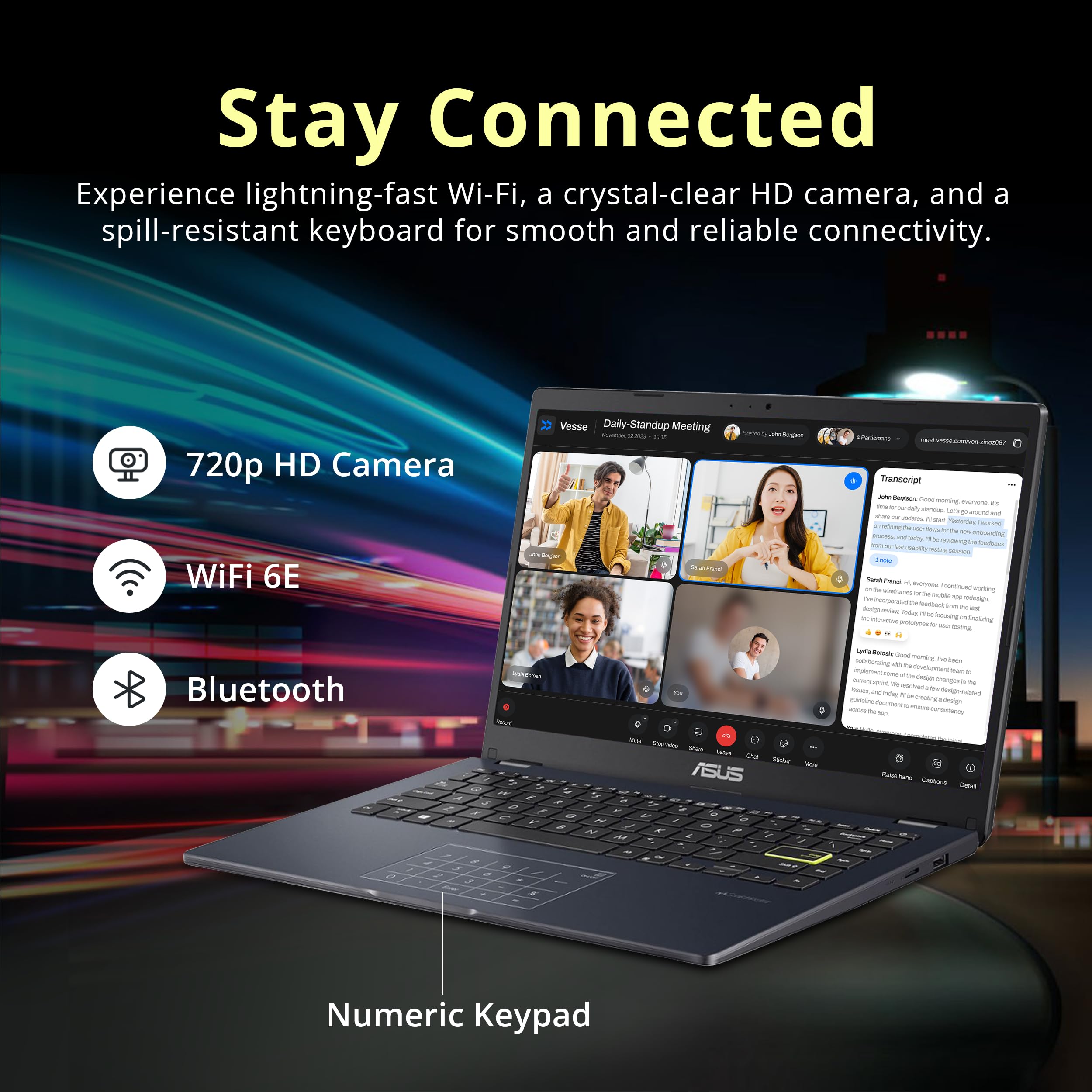 Foto 6 | Ordenador Portátil Asus 14 Fhd Intel Celeron N4500, 4 Gb De Ram, 224 Gb, Win 11 S - Venta Internacional.