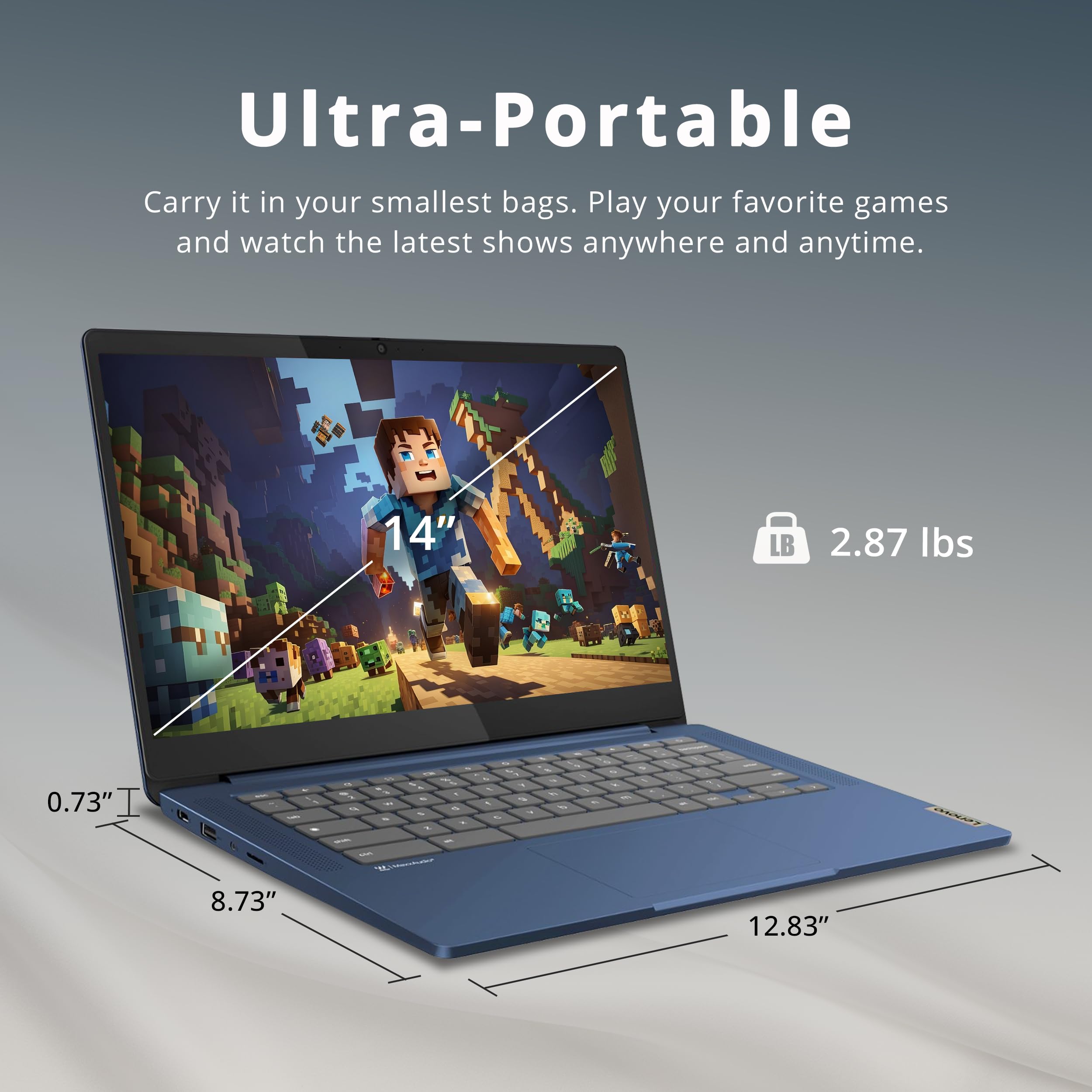 Foto 6 | Ordenador Portátil Lenovo Ideapad Slim 3 Chromebook De 14 Pulgadas, 4 Gb De Ram, 64 Gb De Emmc - Venta Internacional.