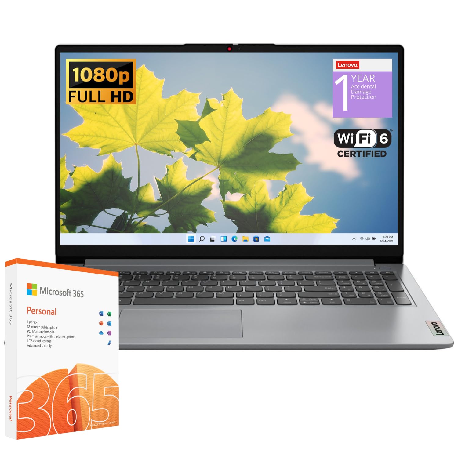 Ordenador Portátil Lenovo Ideapad 1 Student De 15,6 Pulgadas, 12 Gb De Ram, 512 Gb, Ssd - Venta Internacional.