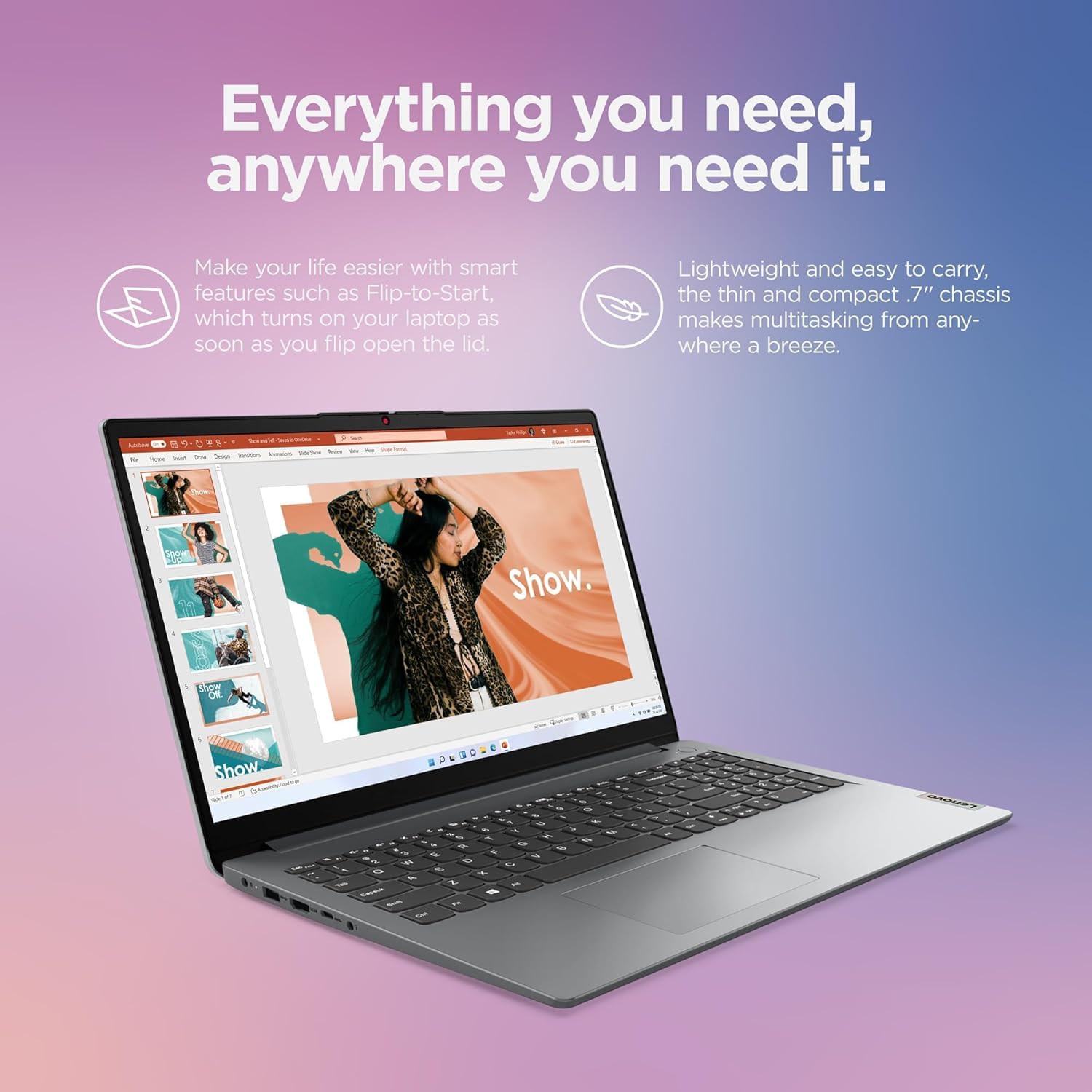 Foto 4 | Ordenador Portátil Lenovo Ideapad 1 Student De 15,6 Pulgadas, 12 Gb De Ram, 512 Gb, Ssd - Venta Internacional.