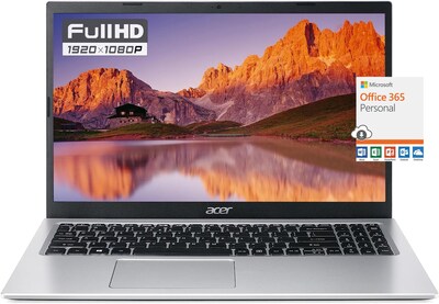Foto 1 | Ordenador Portátil Acer Aspire Slim Para Estudiantes De Negocios De 15,6 Pulgadas, 12 Gb/256 Gb - Venta Internacional.