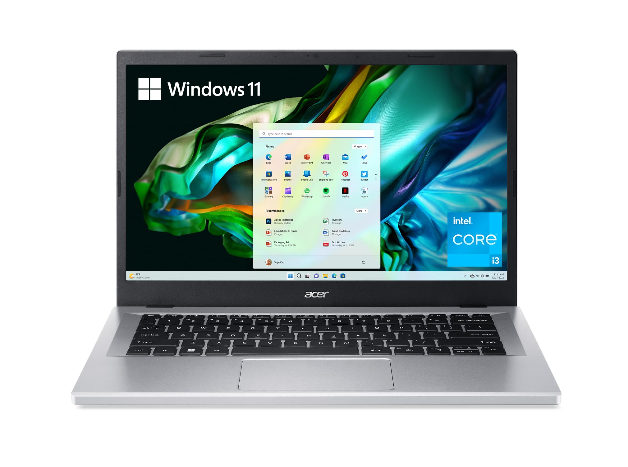 Ordenador Portátil Acer Aspire 3 A314-36p-35uu, 14 Pulgadas, Intel Core I3, 8 Gb De Ram - Venta Internacional.