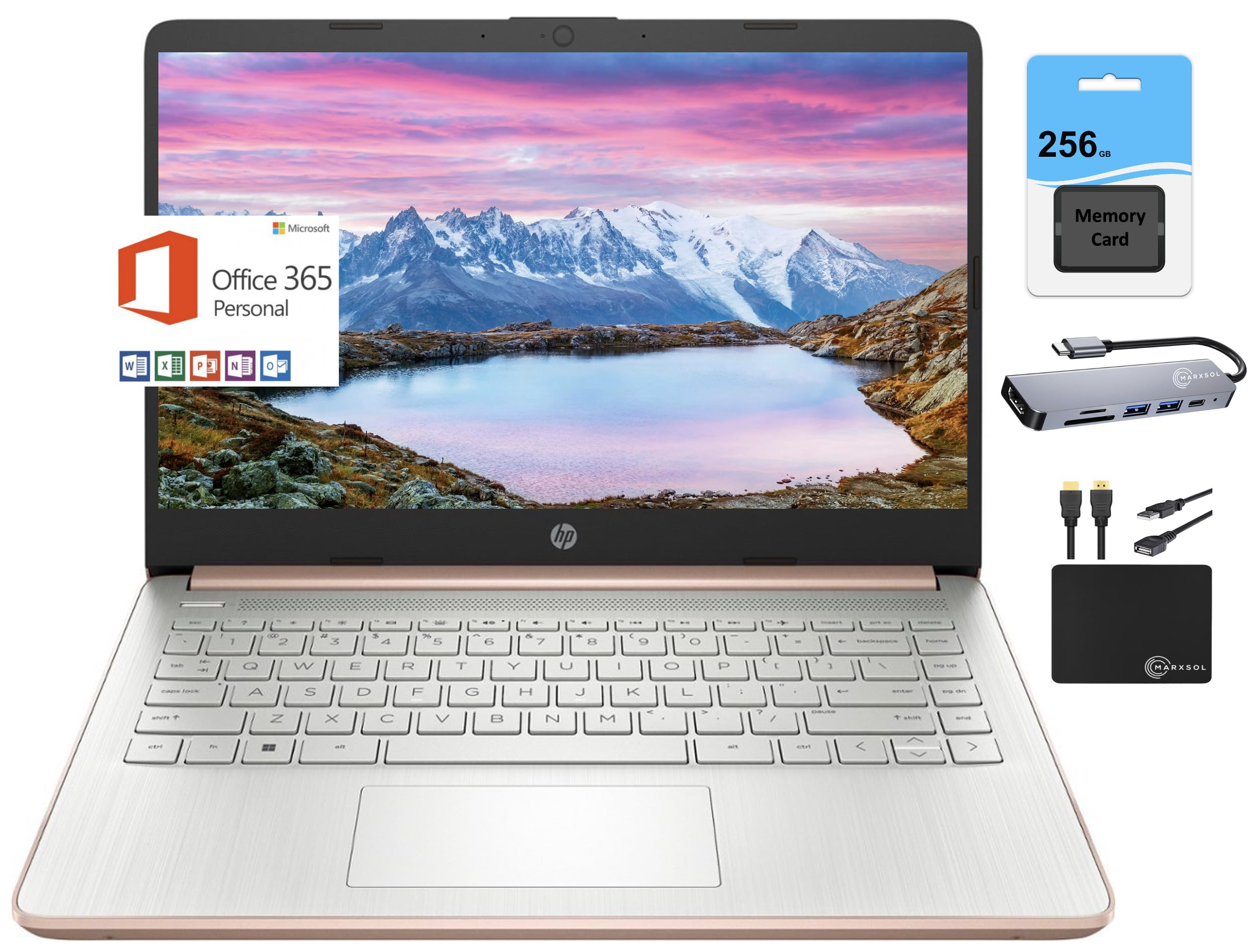 Foto 1 | Laptop Hp 14 Hd 14'' Intel N4120 16 Gb Ram 320 Gb Win11s - Venta Internacional.