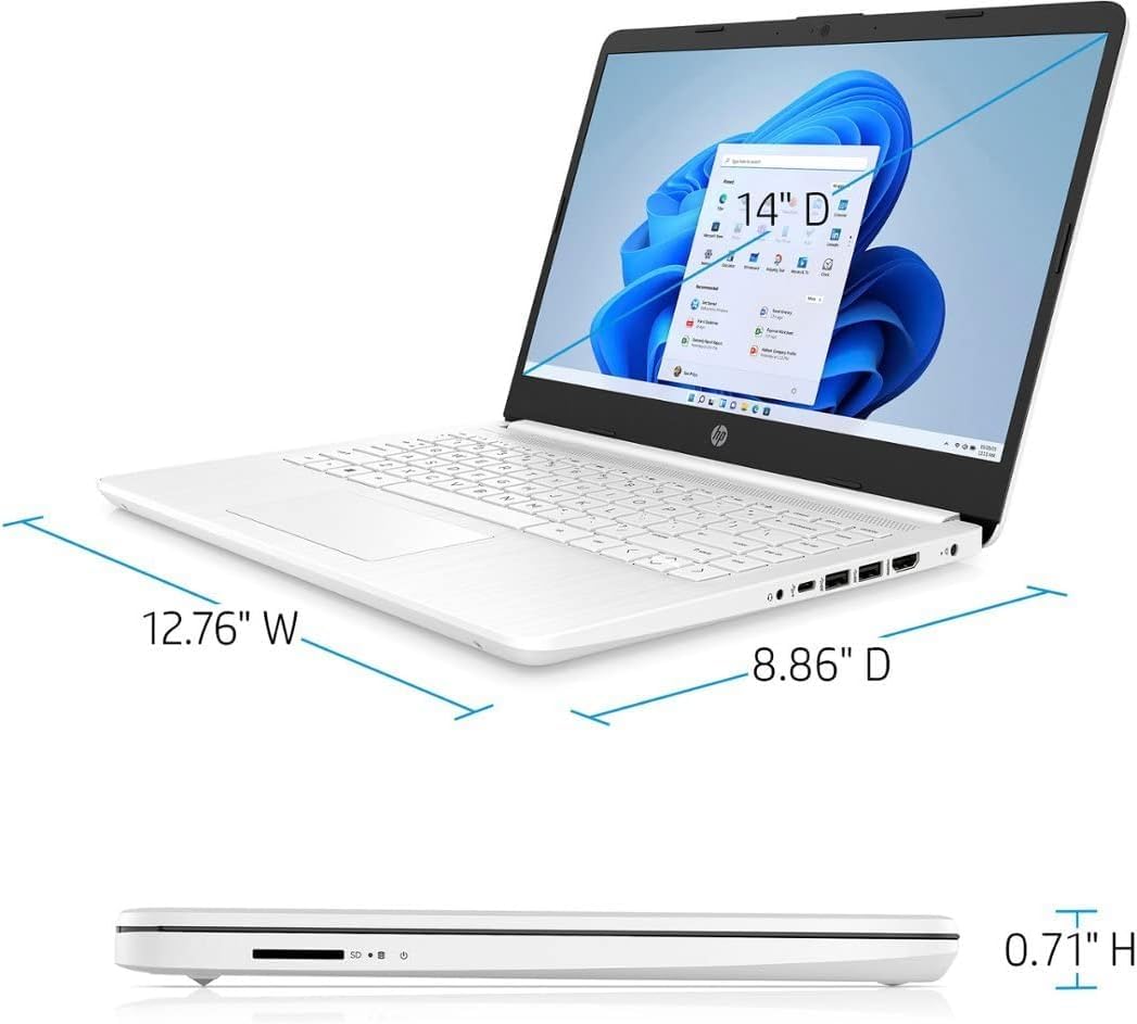 Foto 7 pulgar | Portátil Hp 2024 Más Nuevo De 14 Pulgadas Hd Intel Celeron N4120 16 Gb 192 Gb - Venta Internacional.