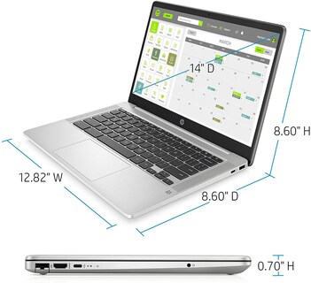Foto 3 | Computadora Portátil Hp Chromebook Con Pantalla Táctil Hd De 14 Pulgadas, 4 Gb De Ram, 32 Gb - Venta Internacional.