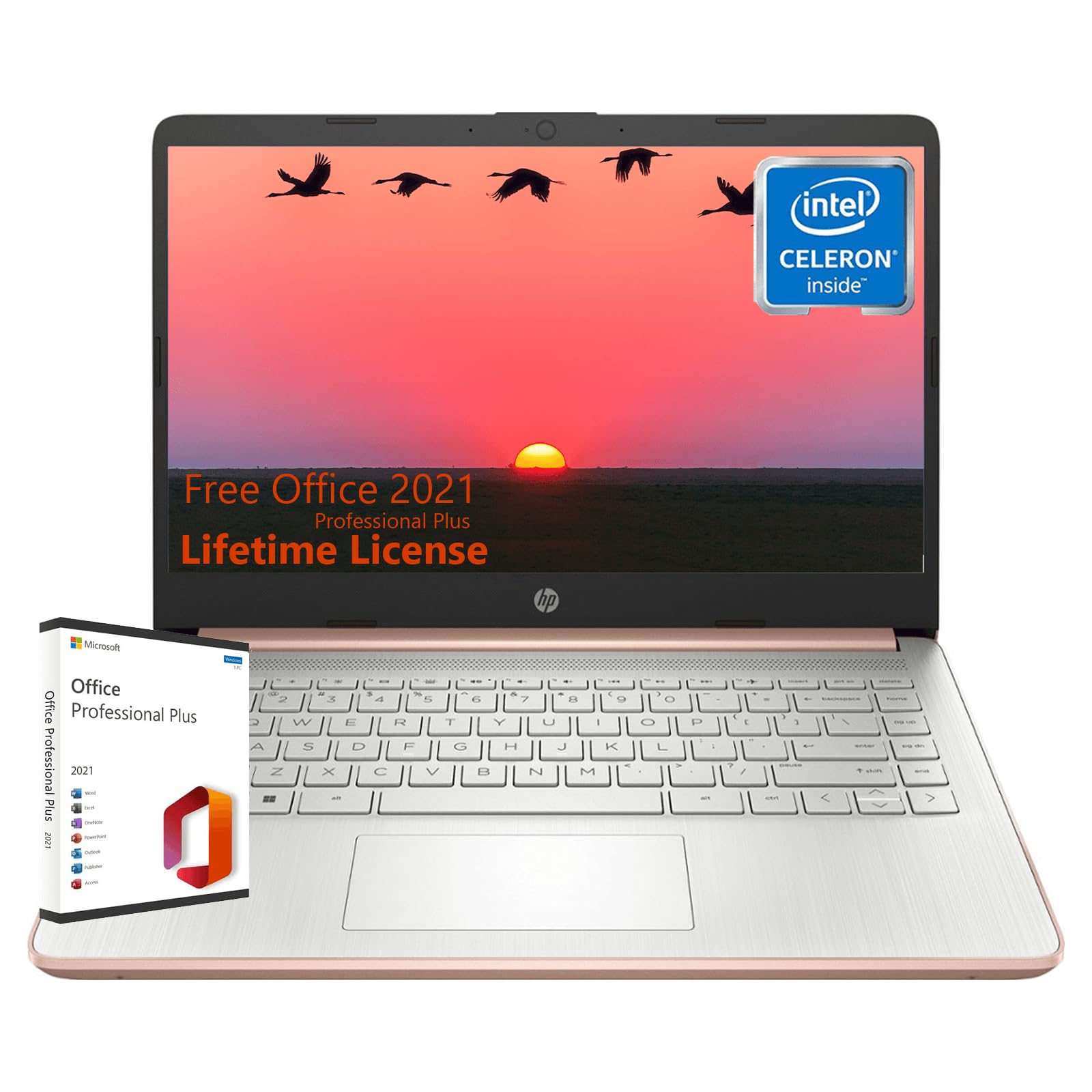 Foto 2 pulgar | Ordenador Portátil Hp Thin Everyday Office Lifetime Lisence De 14 Pulgadas Y 8 Gb De Ram - Venta Internacional.