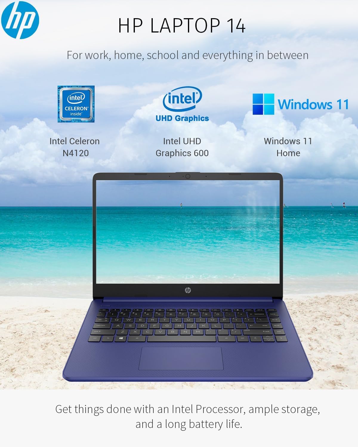 Foto 6 pulgar | Ordenador Portátil Hp 14 Hd Brightview Student Intel N4120 8 Gb Ram 128 Gb - Venta Internacional.