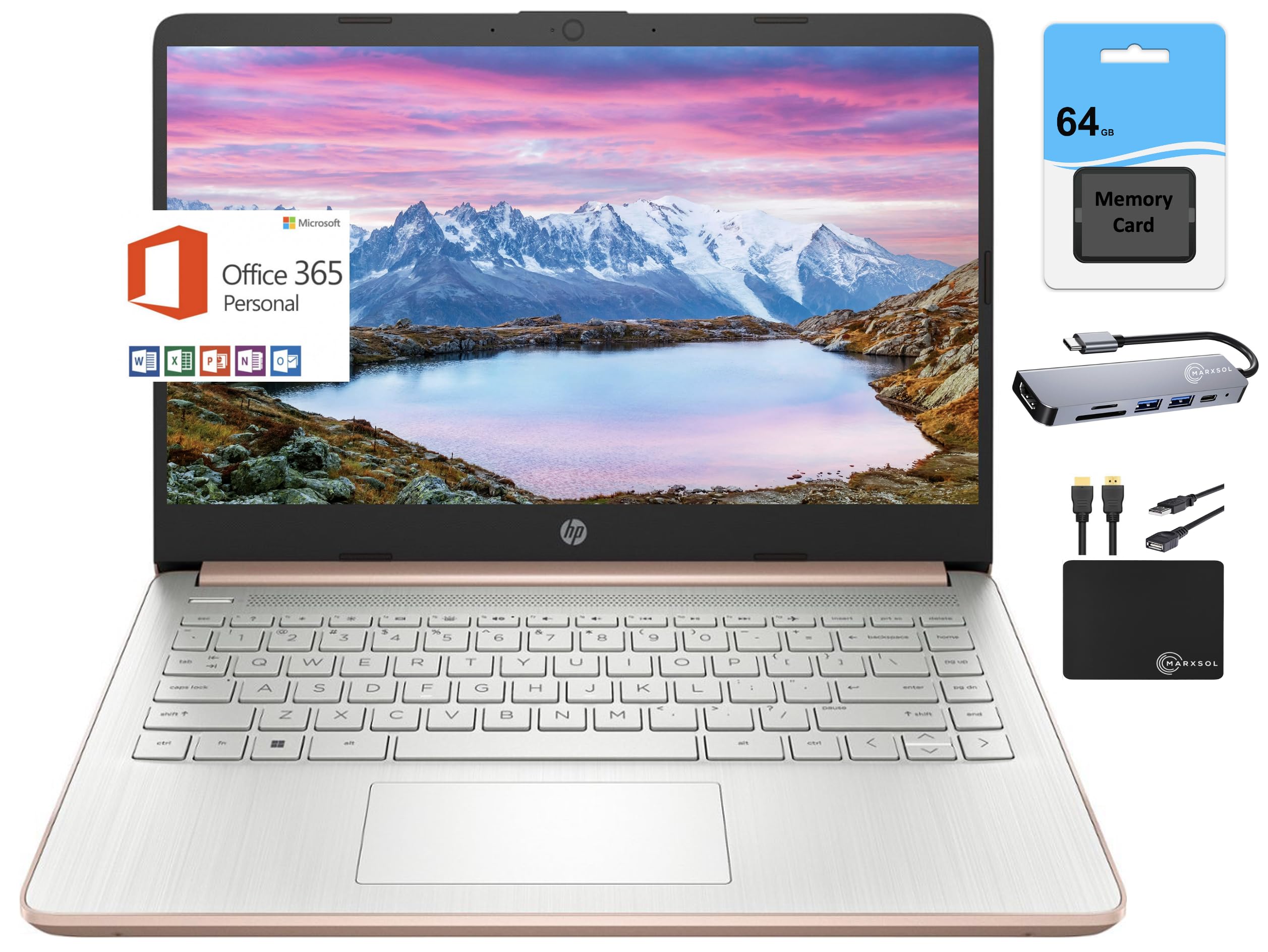 Foto 2 pulgar | Portátil Hp Más Nuevo 14 Hd 14 Pulgadas Intel N4120 4 Gb Ram 128 Gb Win11s - Venta Internacional.