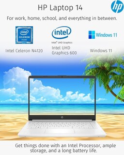 Foto 3 | El Portátil Hp Más Nuevo De 14 Hd, Ultraligero, Delgado, 4 Gb De Ram, 128 Gb Ssd - Venta Internacional.