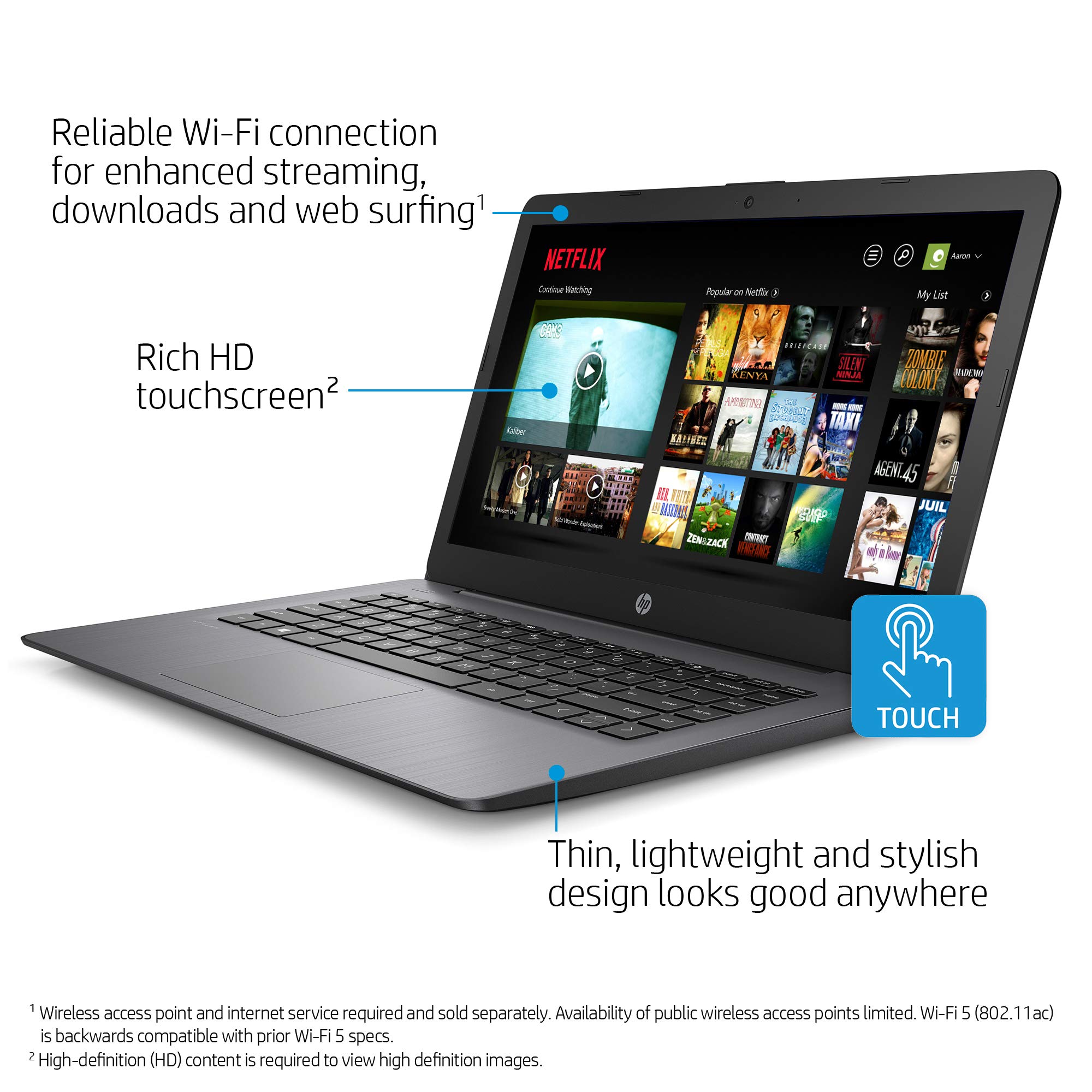 Foto 5 pulgar | Laptop Hp Stream Con Pantalla Táctil Hd De 14 Pulgadas, 4 Gb De Ram, 64 Gb Emmc - Venta Internacional.