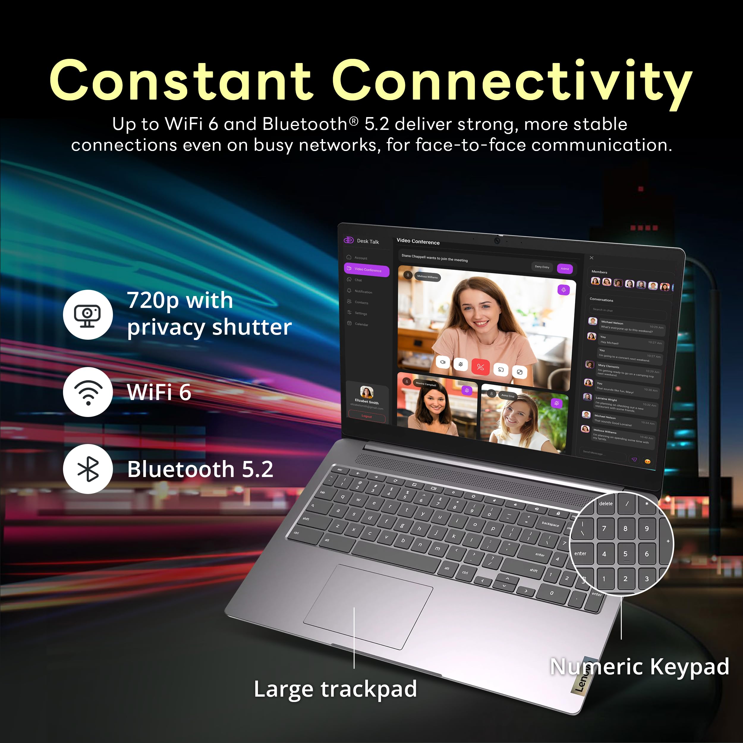 Foto 5 pulgar | Ordenador Portátil Lenovo Ideapad 3 15.6 Fhd Chromebook De 4 Gb De Ram 224 Gb - Venta Internacional.