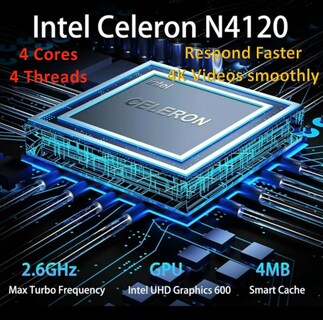 Foto 3 | Portátil Hp 2024, El Más Nuevo, 14'', Intel N4120, 16 Gb De Ram, 320 Gb, Blanco - Venta Internacional.