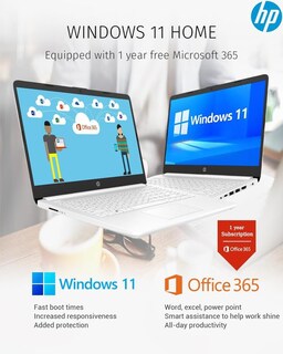 Foto 4 | Portátil Hp 2024, El Más Nuevo, 14'', Intel N4120, 16 Gb De Ram, 320 Gb, Blanco - Venta Internacional.