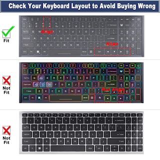 Foto 2 | Funda De Teclado Mubuy-gol Para Acer Nitro 16/5/17, Predator Helios - Venta Internacional.