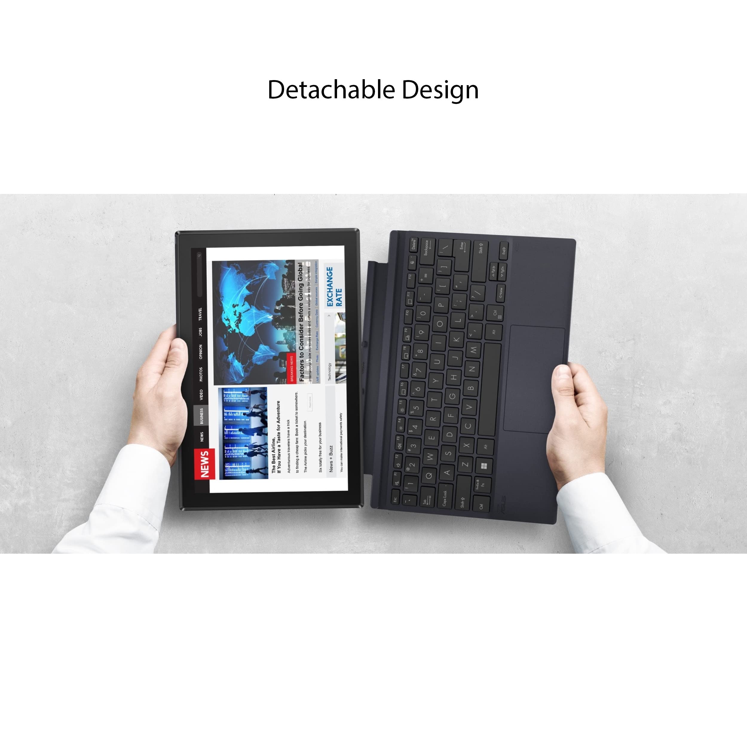 Foto 2 | Ordenador Portátil Asus Expertbook B3 Desmontable De 10,5 Pulgadas, 4 Gb De Ram, 128 Gb Emmc - Venta Internacional.