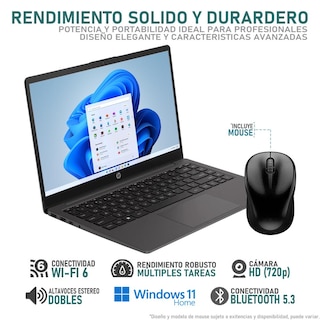 Foto 3 | Laptop Hp 245 G10 Amd Ryzen 3 7330u 16gb Ram 256gb Ssd 14'' Windows 11 Home Teclado En Español + Mouse Dxt